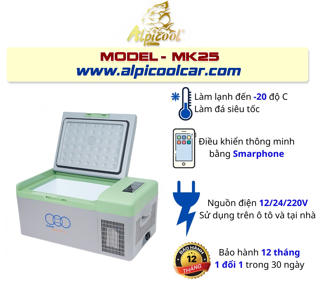Tủ lạnh mini Alpicool C15 15 lít
