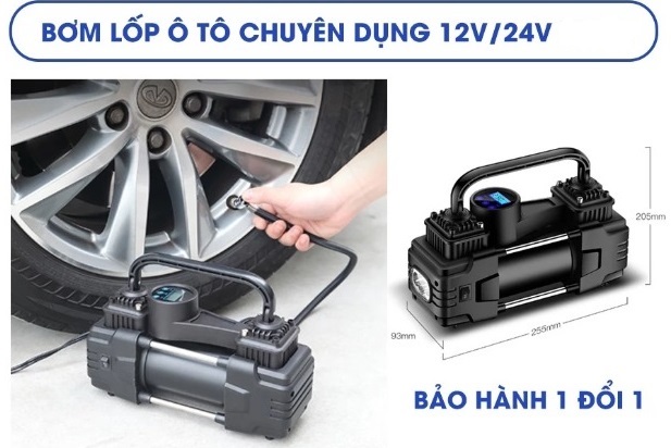Máy bơm lốp ô tô 12V - 15A
