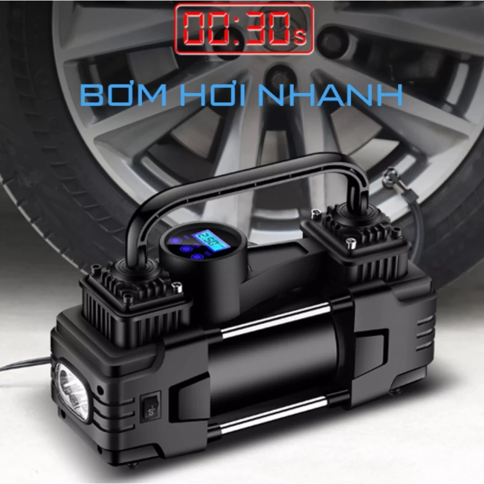 Bộ bơm lốp ô tô bao gồm