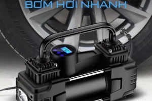 [Nội địa] Review bơm lốp ô tô 12-24V 2 xi lanh XJIEYI Air
