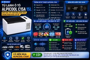 [Review] Tủ Lạnh ô tô 12V Alpicool C15A 15L