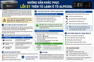 Lỗi E1 trên tủ lạnh ô tô Alpicool là gì? Nguyên Nhân và Cách Khắc Phục hiệu quả
