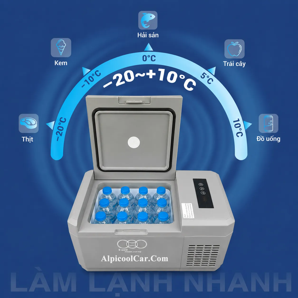 Tủ lạnh ô tô 12V C9A dung tích 9L